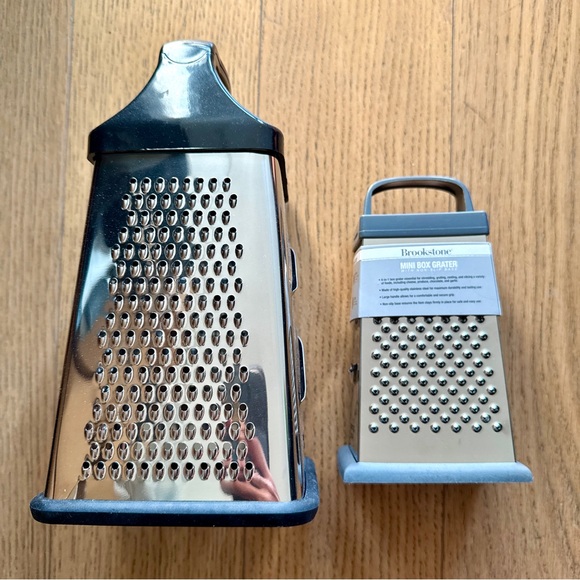 Brookstone Stainless Steel Grater Set - Black and Silver - Picture 4 of 6